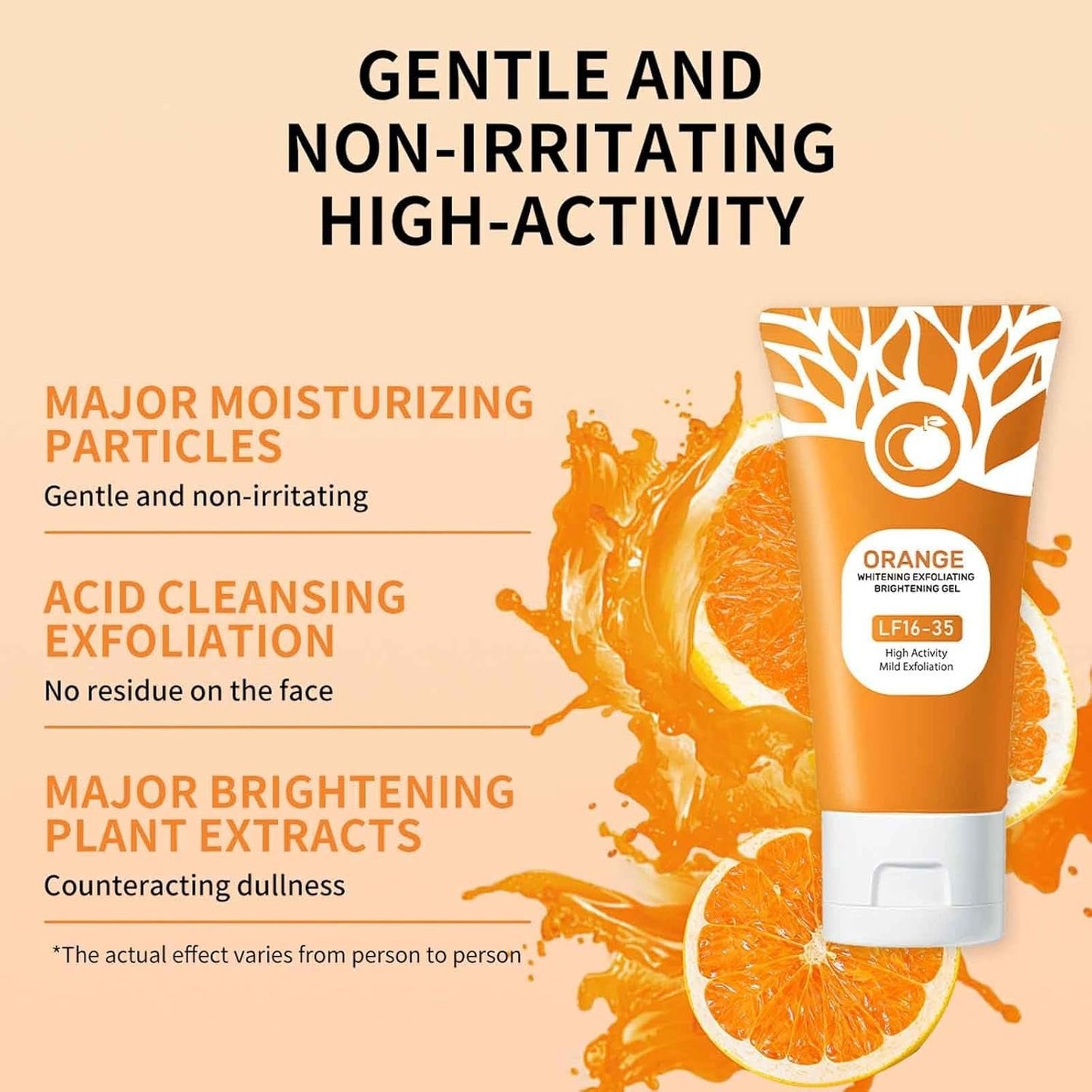 Flat 50% Off Orange Exfoliating Gel for Face & Body
