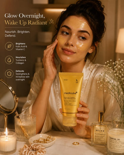 Medicube Kojic Acid Turmeric Overnight Wrapping Peel Off Mask