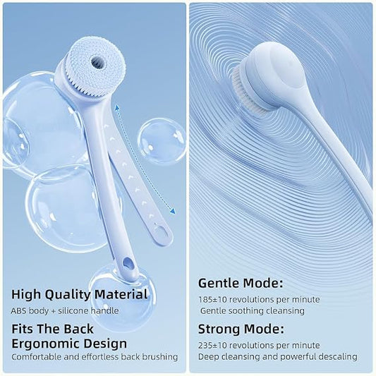 Electric Body Brush for Back and Shower Scrubber