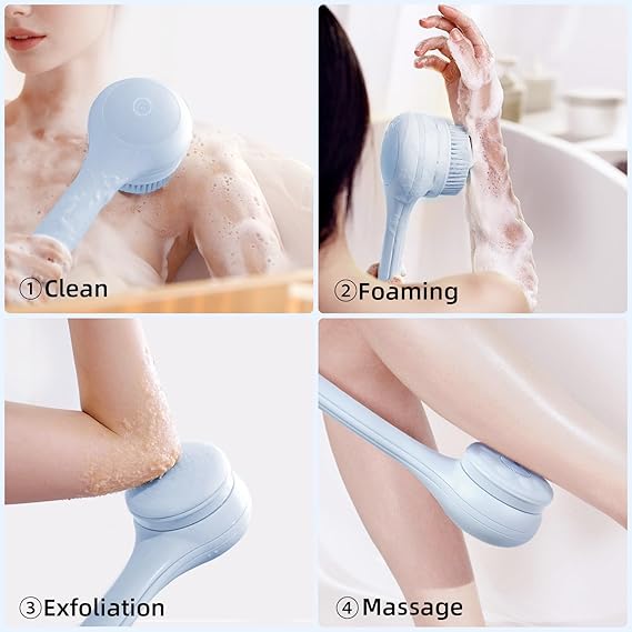 Electric Body Brush for Back and Shower Scrubber