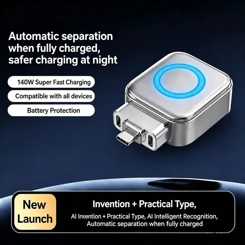 ⚡ USB-C Auto Eject Charging Adapter – Fast, Safe & Hassle-Free Charging
